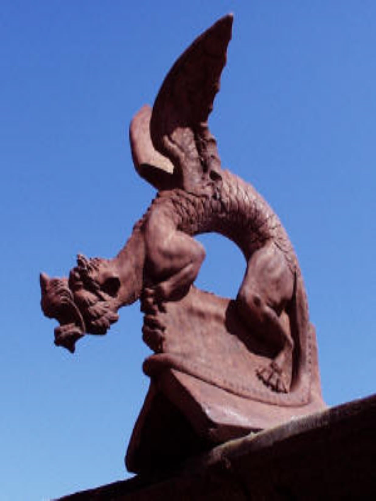 Brighton Dragon Large Angled Roof Finial