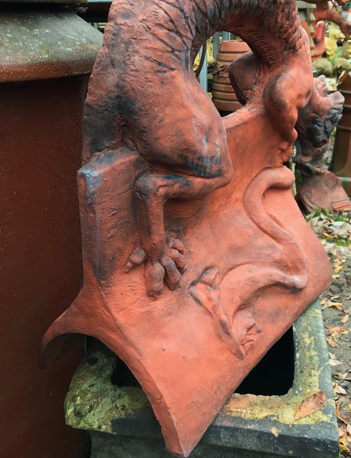 Brighton Dragon Large Round Roof Finial