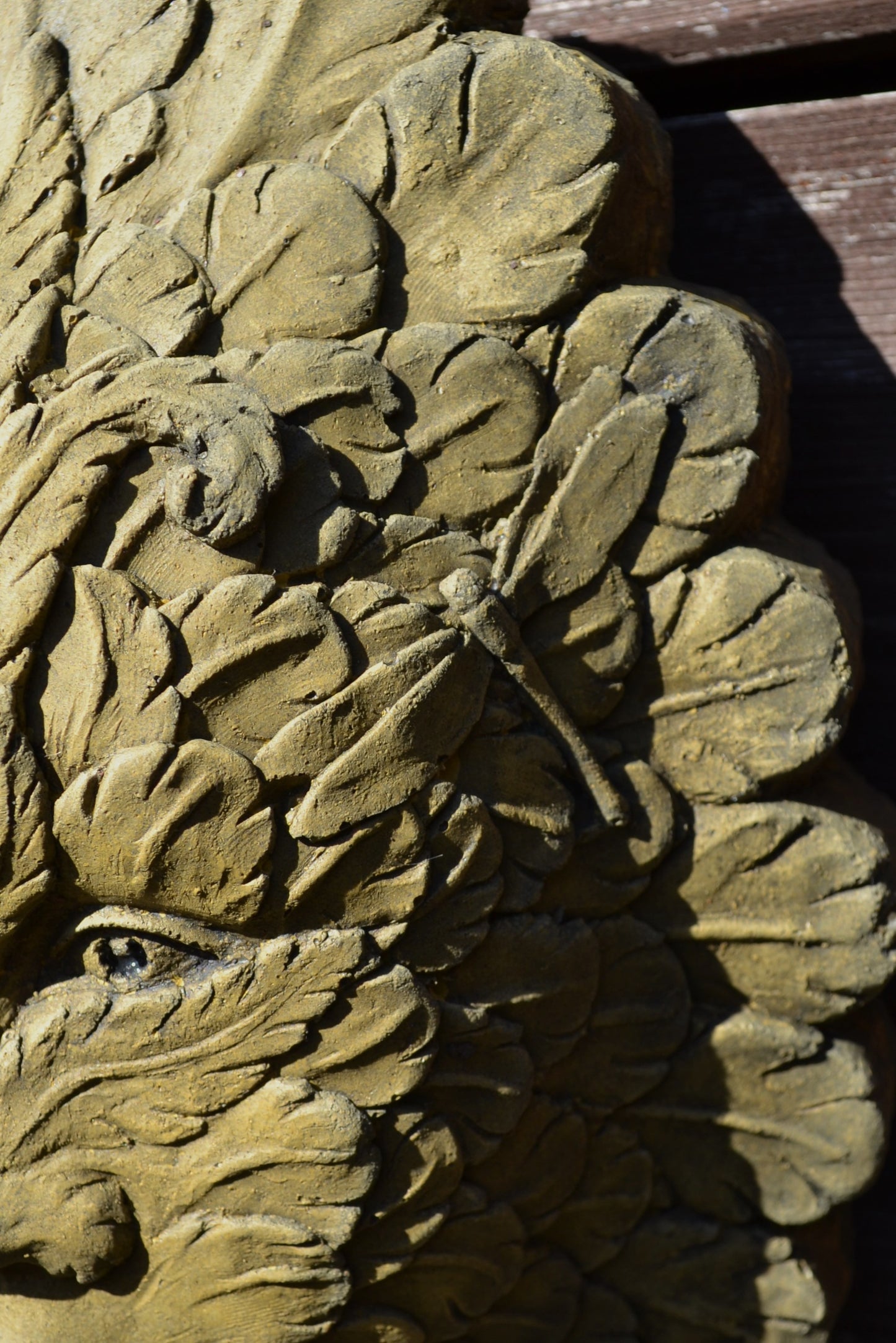 Feather Green Man Plaque