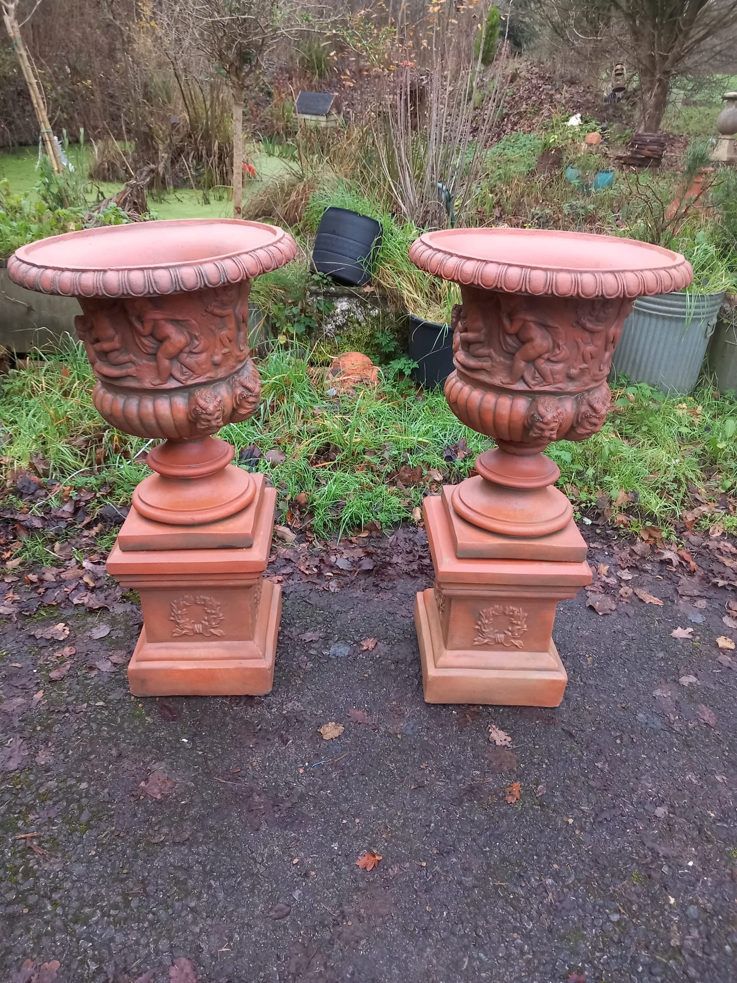 Large Decorative Urns
