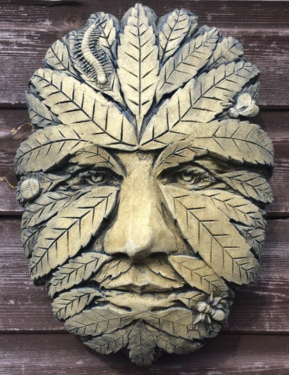 Ash Green Man Plaque