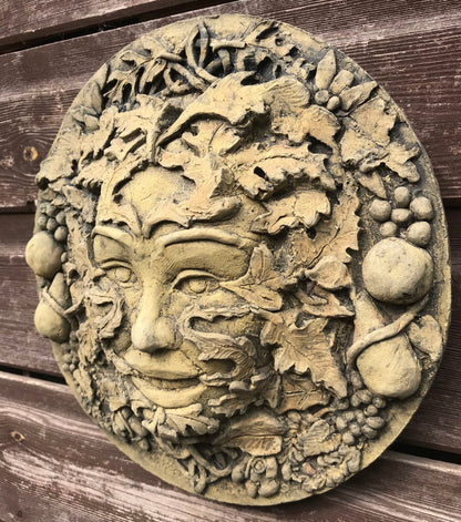 Autumn Green Man Plaque