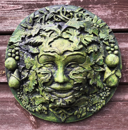 Autumn Green Man Plaque