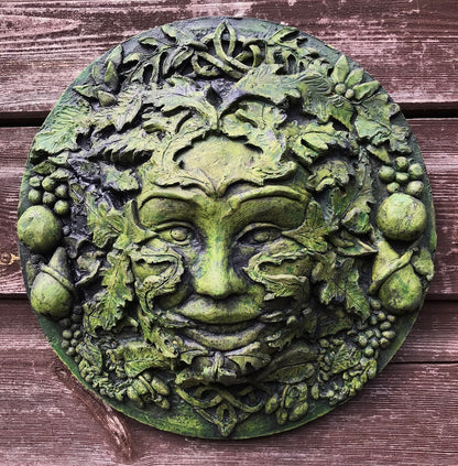 Autumn Green Man Plaque