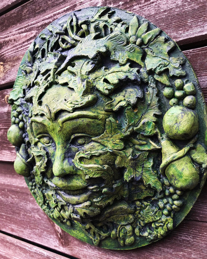 Autumn Green Man Plaque