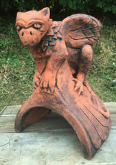 Baby Griffin Half Round Roof Finial