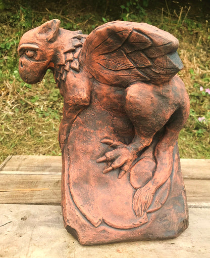 Baby Griffin Angled Roof Finial