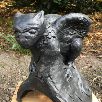 Baby Griffin Half Round Roof Finial