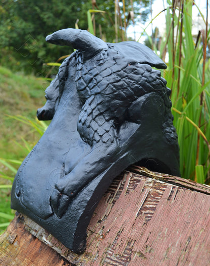 Baby J Dragon Half Round Roof Finial