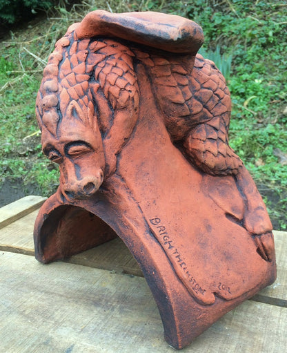 Baby J Dragon Half Round Roof Finial