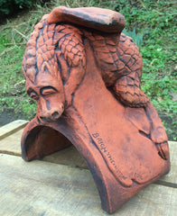 Baby J Dragon Half Round Roof Finial