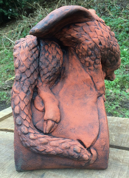 Baby J Dragon Half Round Roof Finial