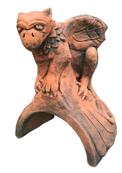 Baby Griffin Half Round Roof Finial