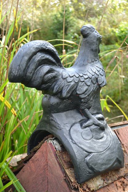 Cockerel Half Round Roof Finial