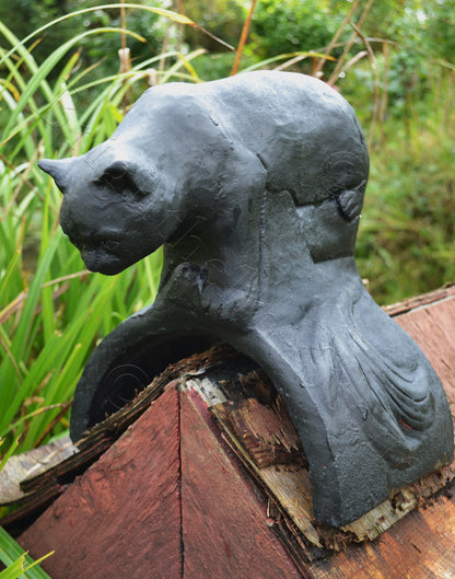 Cat Half Round Roof Finial