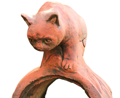 Cat Half Round Roof Finial