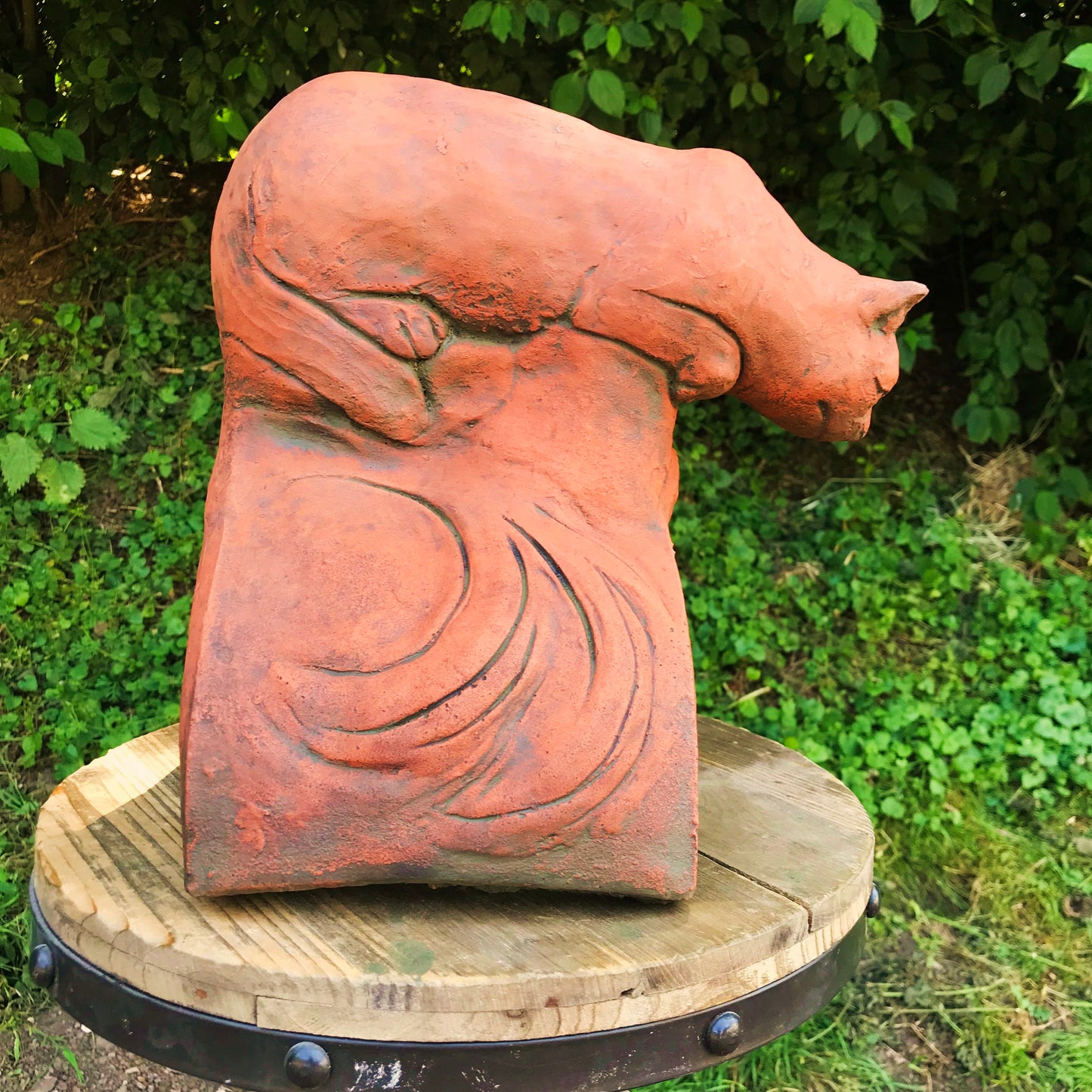 Cat Half Round Roof Finial