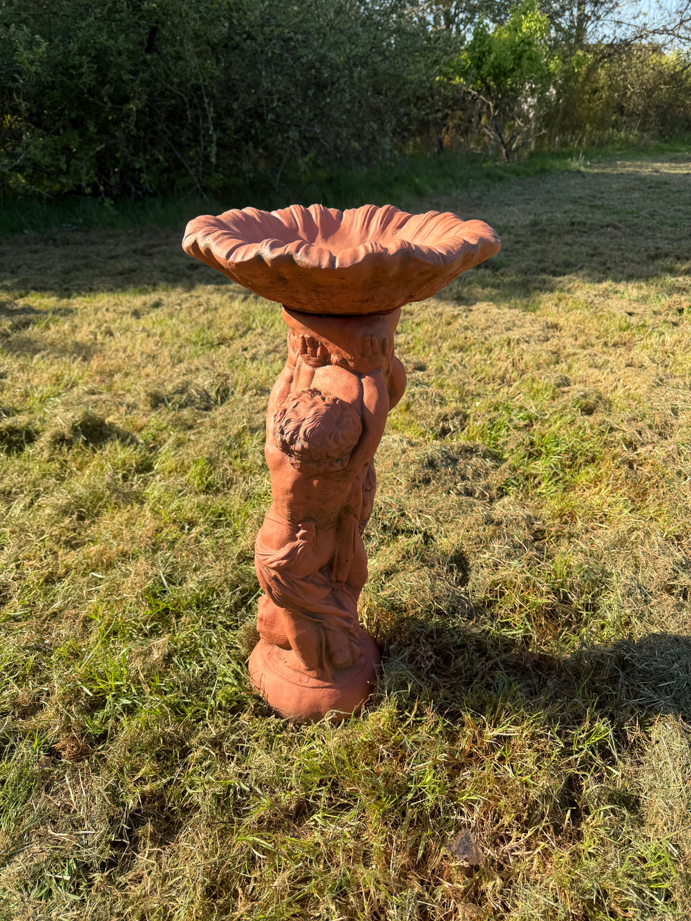 Cherub Bird Bath