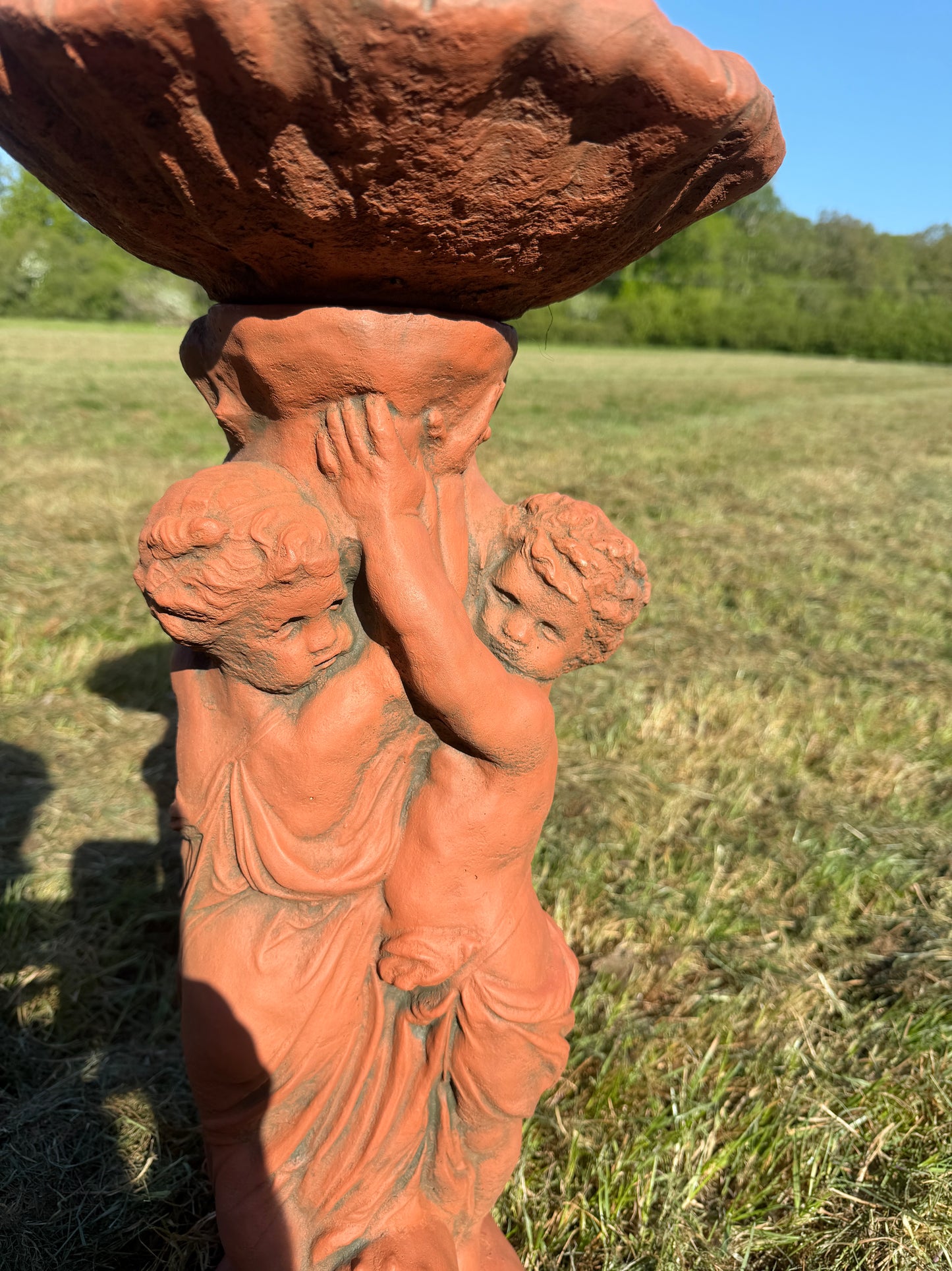 Cherub Bird Bath
