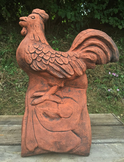 Cockerel Half Round Roof Finial