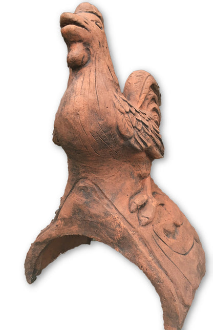 Cockerel Half Round Roof Finial