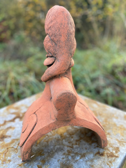 Curious Cat Half Round Roof Finial