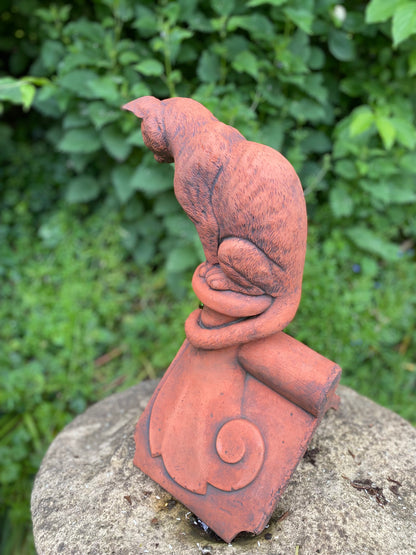 Curious Cat Angled Roof Finial