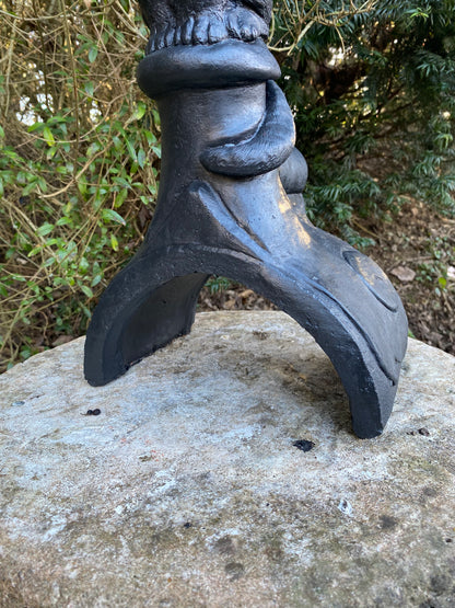 Curious Cat Half Round Roof Finial