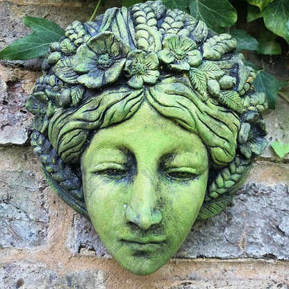 Harvest Goddess Green Lady Plaque