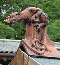 Dog Gargoyle Angled Roof Finial