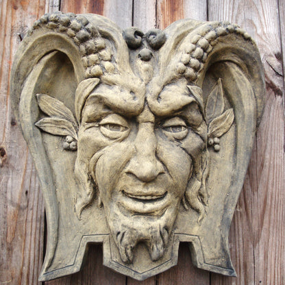 Pan Green Man Plaque