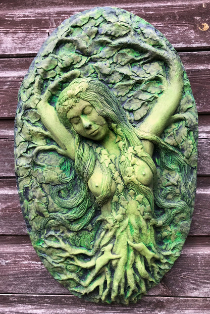 Goddess Green Lady Plaque
