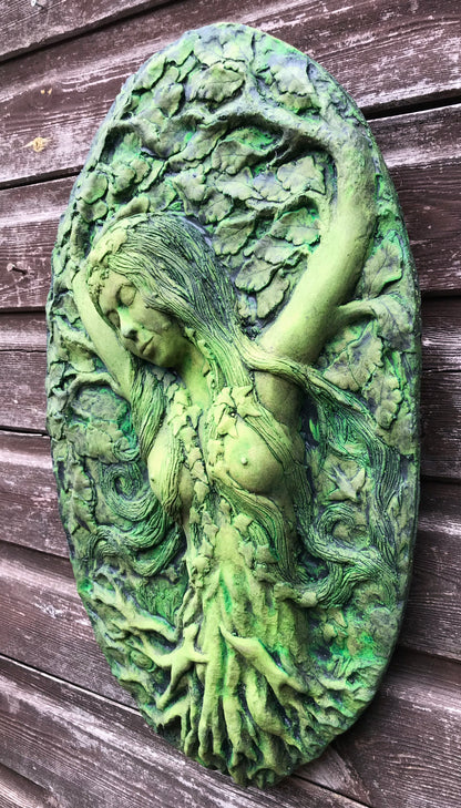 Goddess Green Lady Plaque