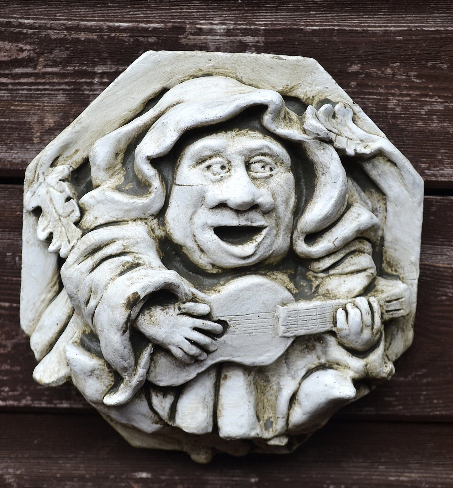 Guitar playing Medieval Monk
