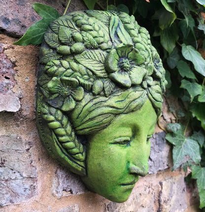 Harvest Goddess Green Lady Plaque