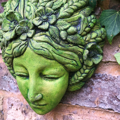 Harvest Goddess Green Lady Plaque