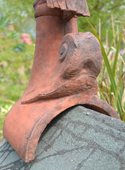 Hawk Half Round Roof Finial