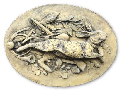 Hare Hunting Wall Plaque