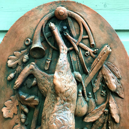 Hare Hunting Wall Plaque
