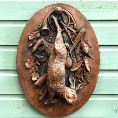 Hare Hunting Wall Plaque