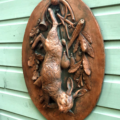 Hare Hunting Wall Plaque