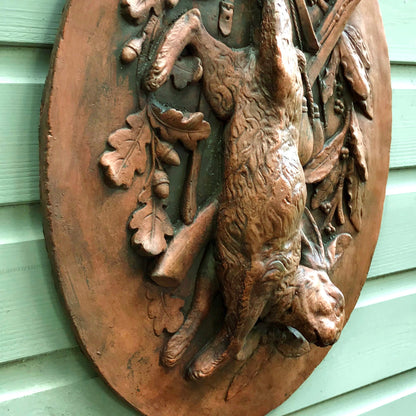 Hare Hunting Wall Plaque