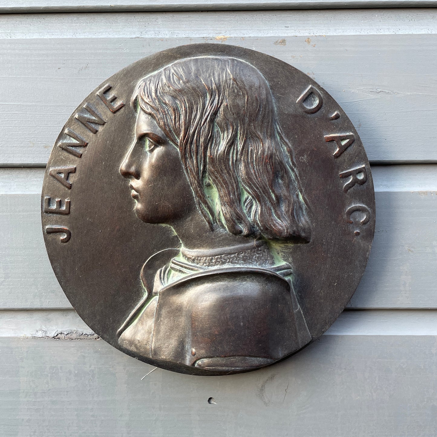 Joan of Arc Round Wall Plaque