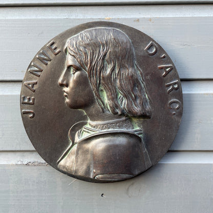 Joan of Arc Round Wall Plaque