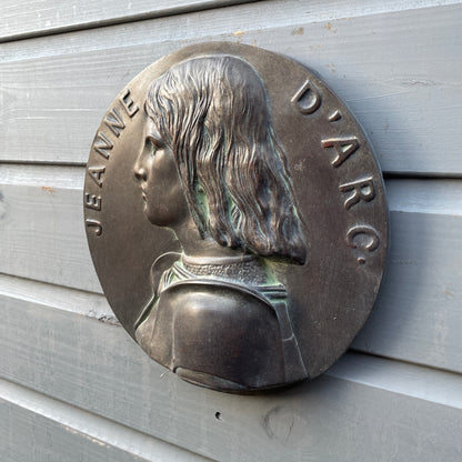 Joan of Arc Round Wall Plaque