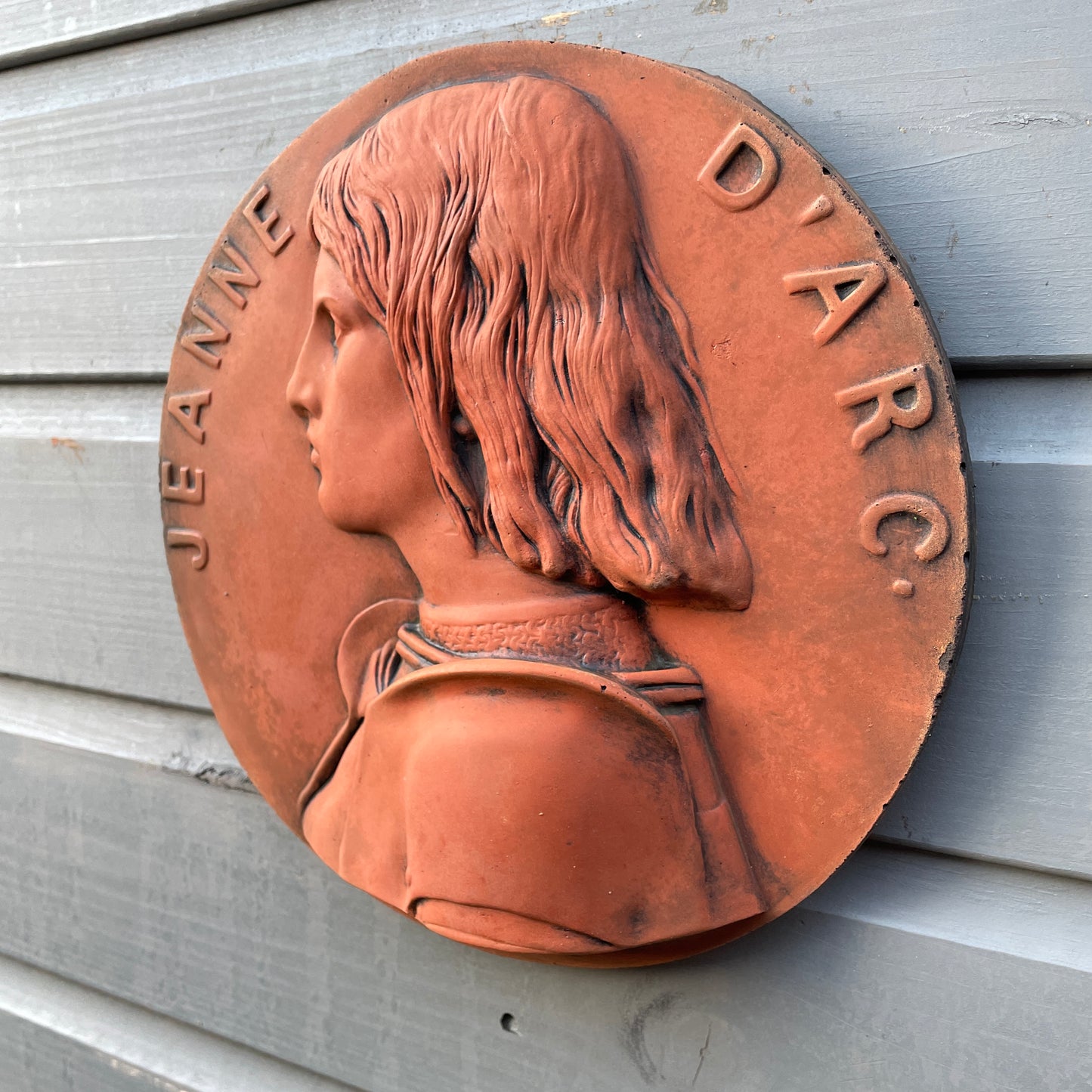 Joan of Arc Round Wall Plaque