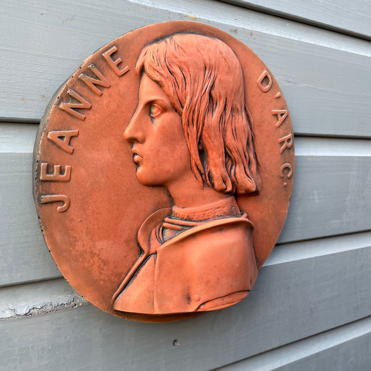 Joan of Arc Round Wall Plaque