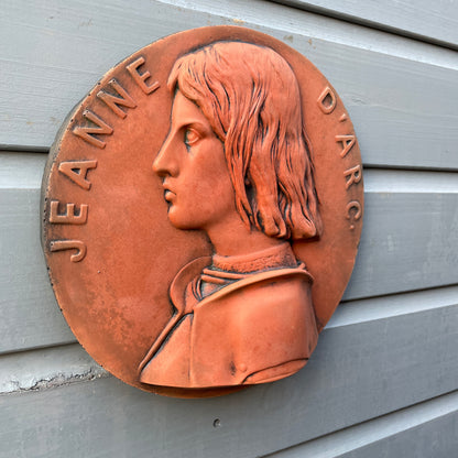 Joan of Arc Round Wall Plaque