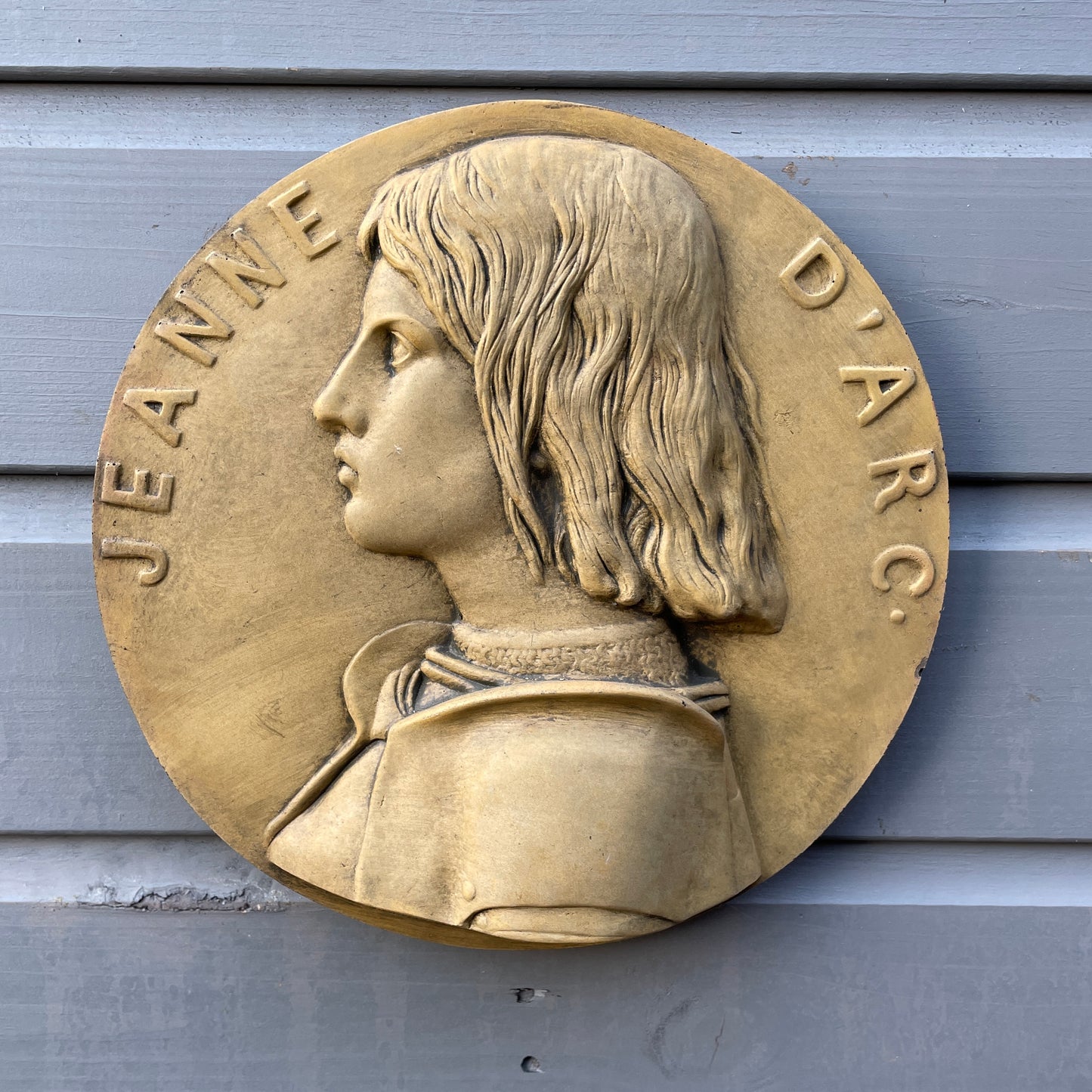 Joan of Arc Round Wall Plaque