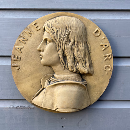 Joan of Arc Round Wall Plaque
